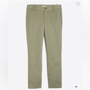 J.Crew Frankie chino pant in green-‎ size 6
